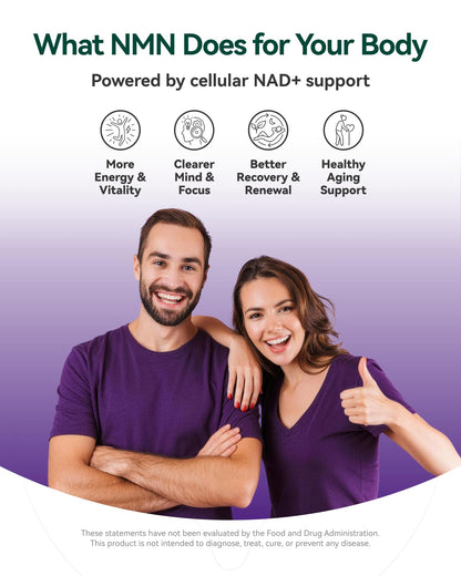 Inner Brightness NMN Supplement 500mg, 99.9% High Purity, Supports NAD+ Levels & Cellular Energy, 5-in-1 Formula with Resveratrol & Astaxanthin, Non-GMO, Gluten-Free, 60 Capsules Inner BrightnessBuy Supplements Australia