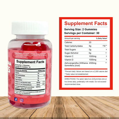 Simply Healthy Premium Ashwagandha Gummies, Stress Support with Blood Orange Flavor, Vegan, Easy to Chew, Daily Aid, Energy Booster, Mood Enhancer, for Both Men and Women, 60 Gummies Simply Healthy buy supplements Au