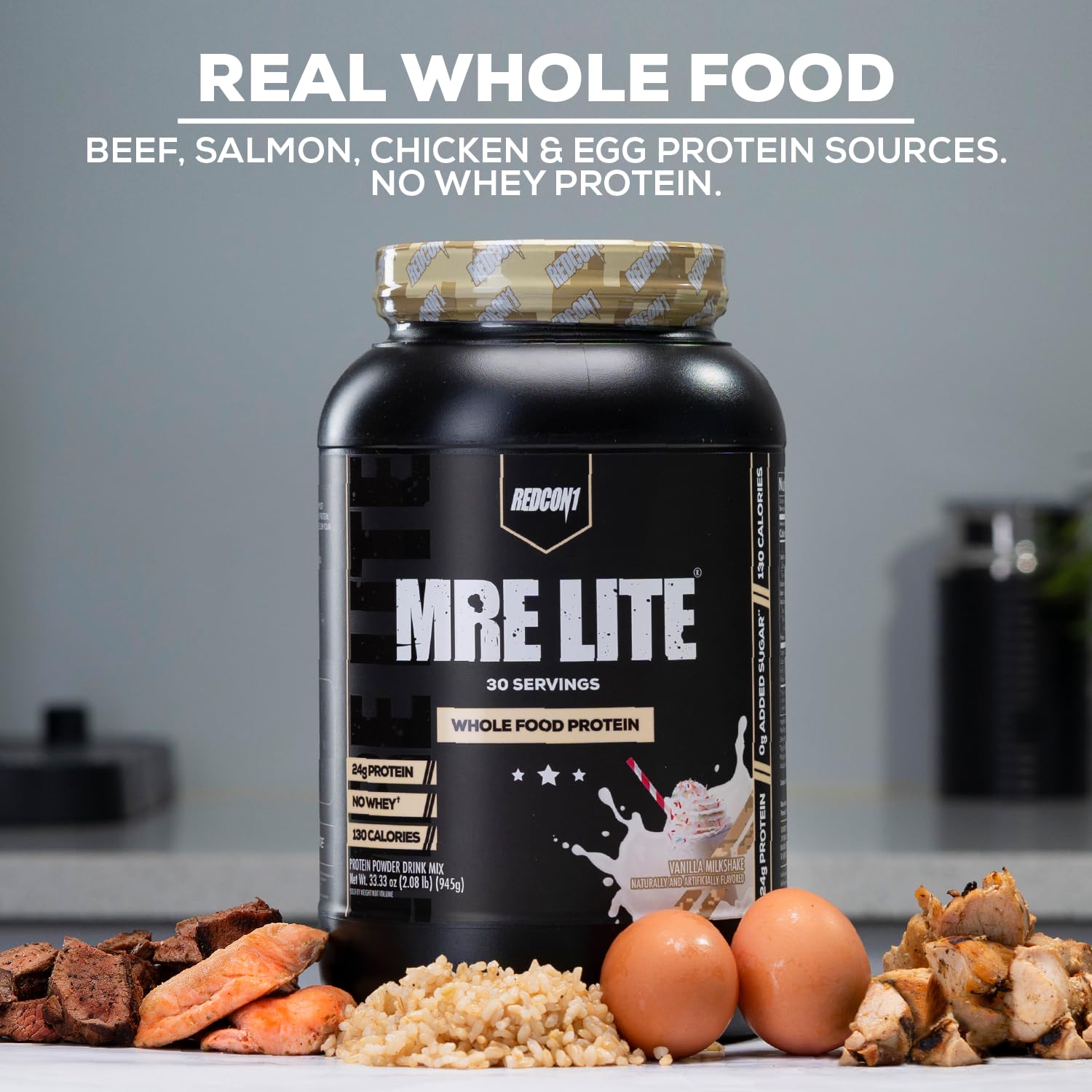 REDCON1 MRE Lite Whole Food Protein Powder, Cookies N' Cream - Low Carb & Whey REDCON1Buy Supplements Australia