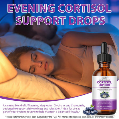 Cortisol Supplements for Women & Men, Cortisol Reducer 10 In 1 Cortisol Detox Liquid Drops with Magnesium, Ashwagandha, L-Theanine Liquid Drops, Hormone Balanced,Promotes Mood & Mental Clarity 2 Fl.Oz QZFICNJYBuy Supplements Australia