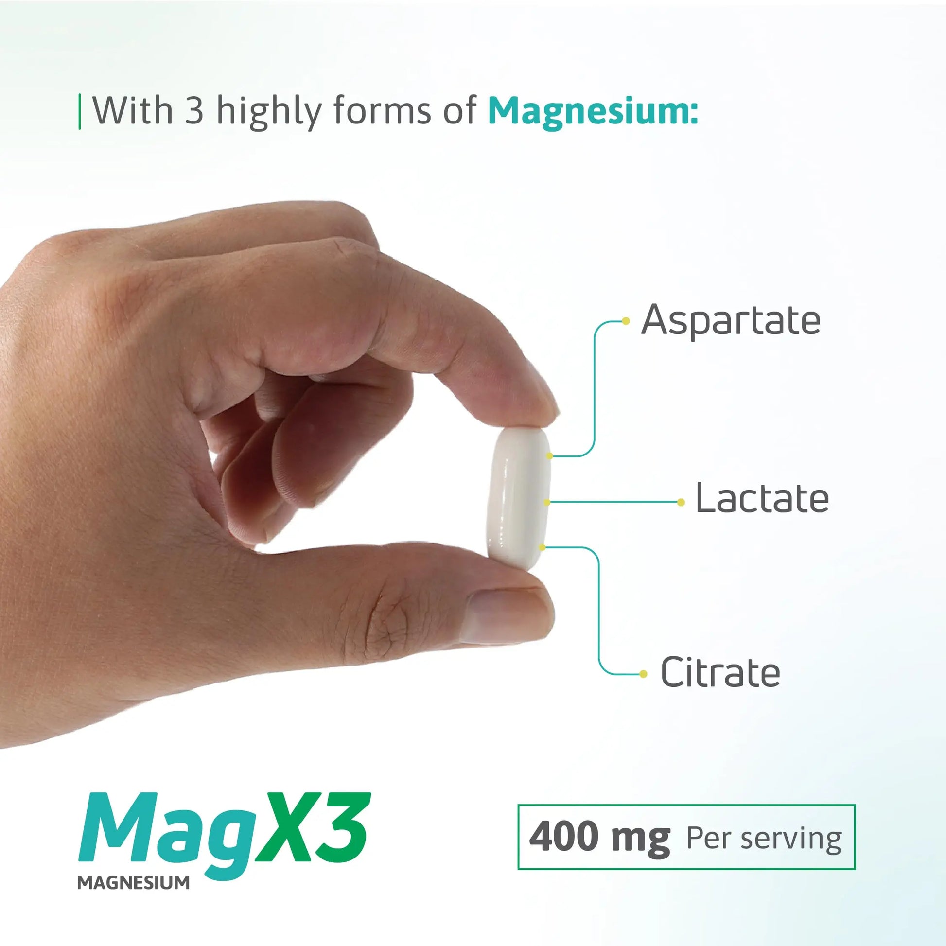 Magnesium Citrate Complex 400 mg – Triple Magnesium with Citrate, Aspartate & Lactate – High Absorption – 100 Softgels Nutra Nutrition buy supplements Au