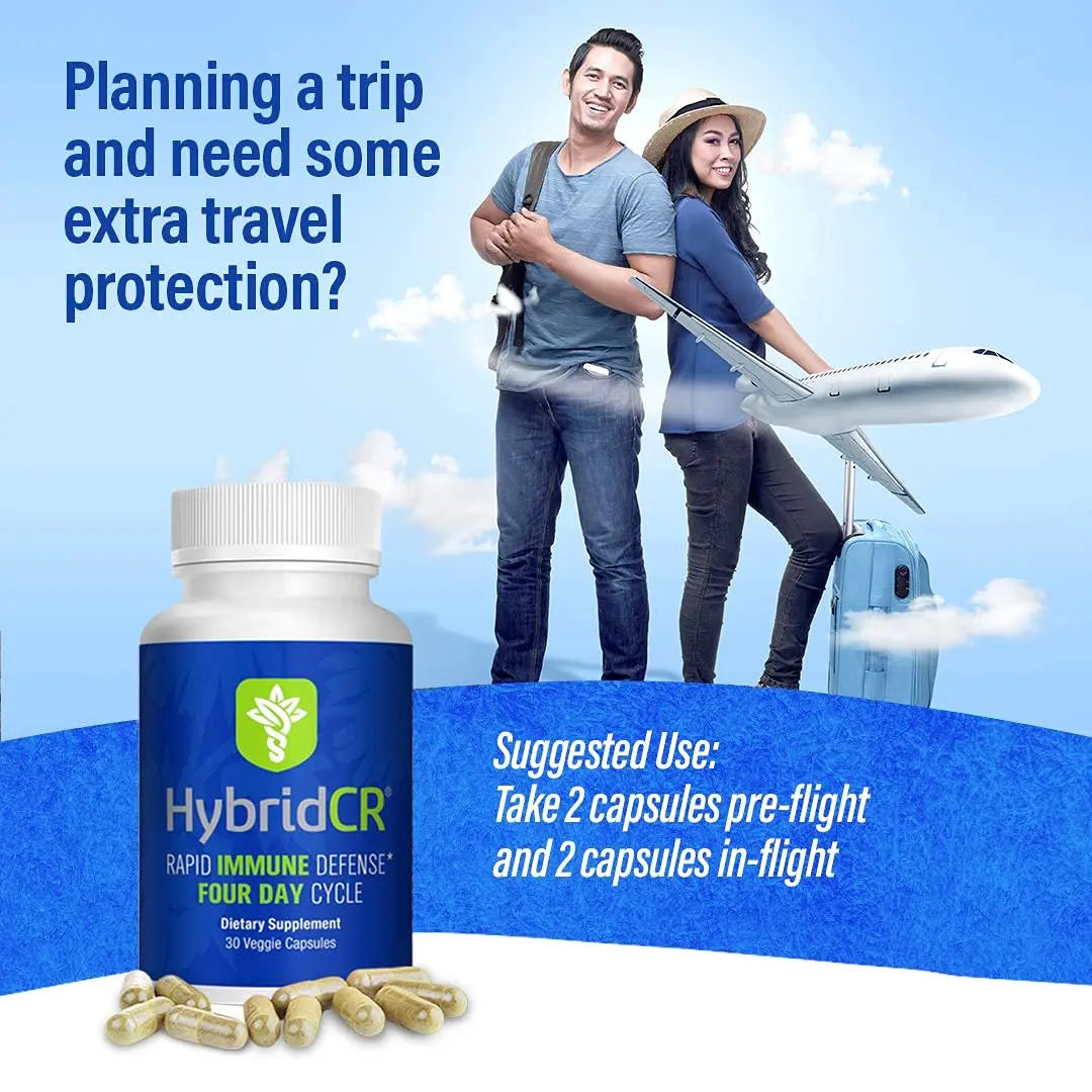 HybridCR Rapid Immunity Supplement | Zinc, Echinacea, Andrographis, Ginseng, Selenium, Gluten-Free & Non-GMO | 5-in-1 Immune Support Supplement | Pharmacist Formulated 1 Month Supply (30 Veggie Caps) Hybrid Remedies buy supplements Au