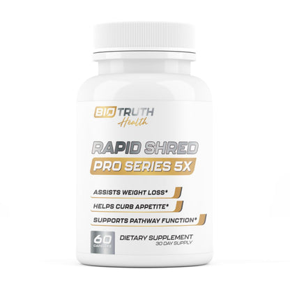 Nutrimend IQ Rapid Shred Pro Series 5X | Supports GLP-1 Pathway Function | Weight Loss Pills for Women & Fat Burner for Men + Appetite Suppressant Supplement