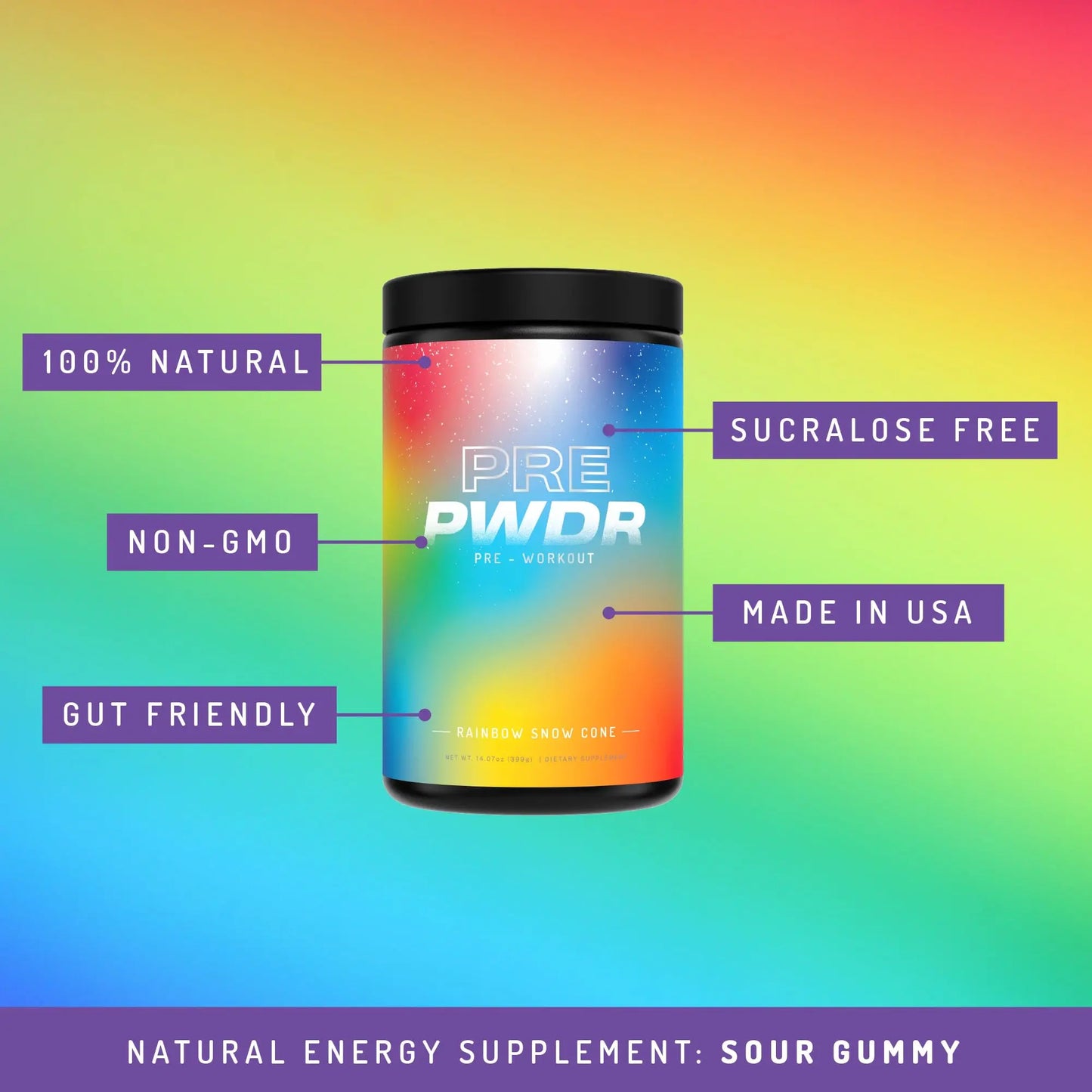 PWDRS Pre-Workout Powder, All Natural Pre Workout for Energy, Pump, Endurance & Strength PWDRS