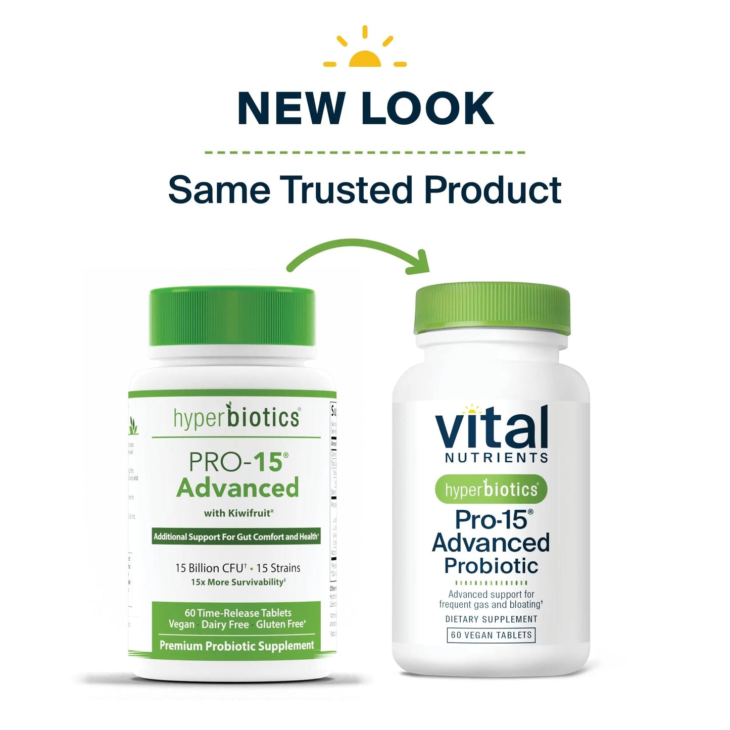 Hyperbiotics Vital Nutrients Pro-15 Advanced Probiotics for Women and Men | 15 Strains + Kiwifruit | Clinically Studied Daily Probiotics for Digestive Health, Gas, & Bloating | 60 Vegan Tablets HyperbioticsBuy Supplements Australia