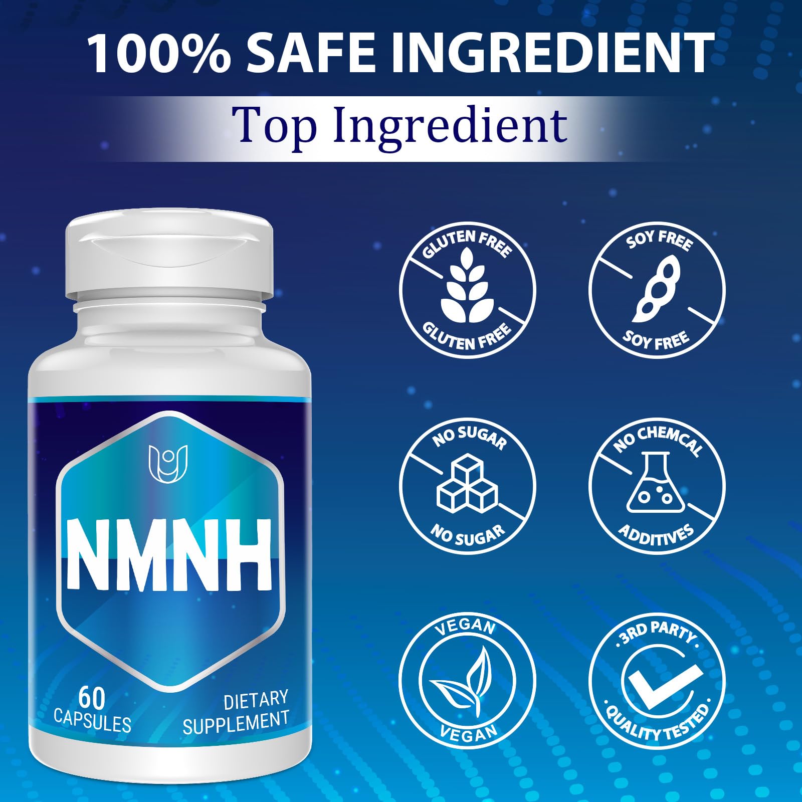 NMNH (Dihydronicotinamide Mononucleotide), NAD Supplement to Boost NAD+ Levels as We Age (May Be More Effective Than Nicotinamide Riboside), NMNH Supplement for Anti-Aging, 60 Capsules (60 Servings) UcessuyyBuy Supplements Australia