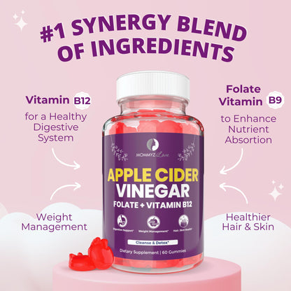 Myo-Inositol Conception Fertility Prenatal Vitamins for Healthy Ovarian Function plus Apple Cider Mommyz Love