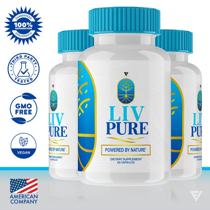 (3 Pack) Liv Pure Pills, Livpure Liver Detox Cleanse Management Capsules Advanced Formula Supplement Fyvus