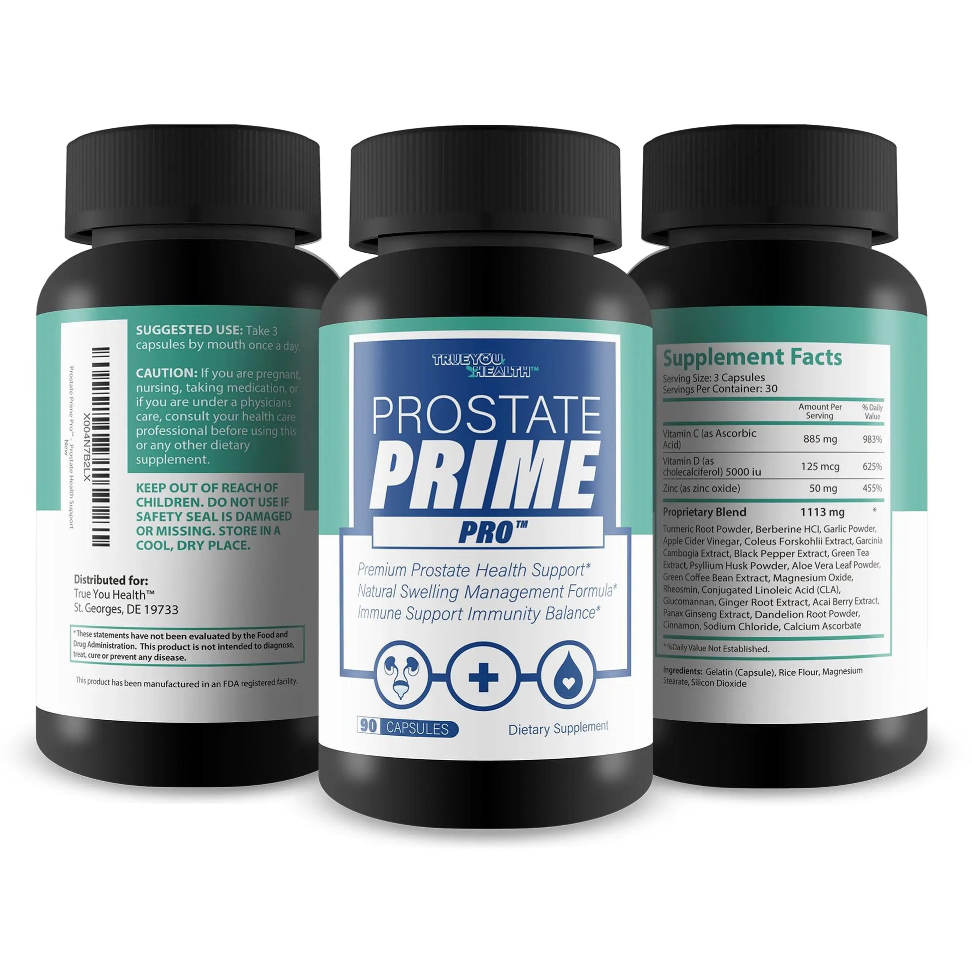 Prostate Prime Pro - Improved Formula - Our Best Prostate Support Supplement For Men’s Health - Natural Prostatitis Prostate Health - Natural Prostate Remedies - Men Prostate Vitamin Prostaprime Pills True You Health buy supplements Au
