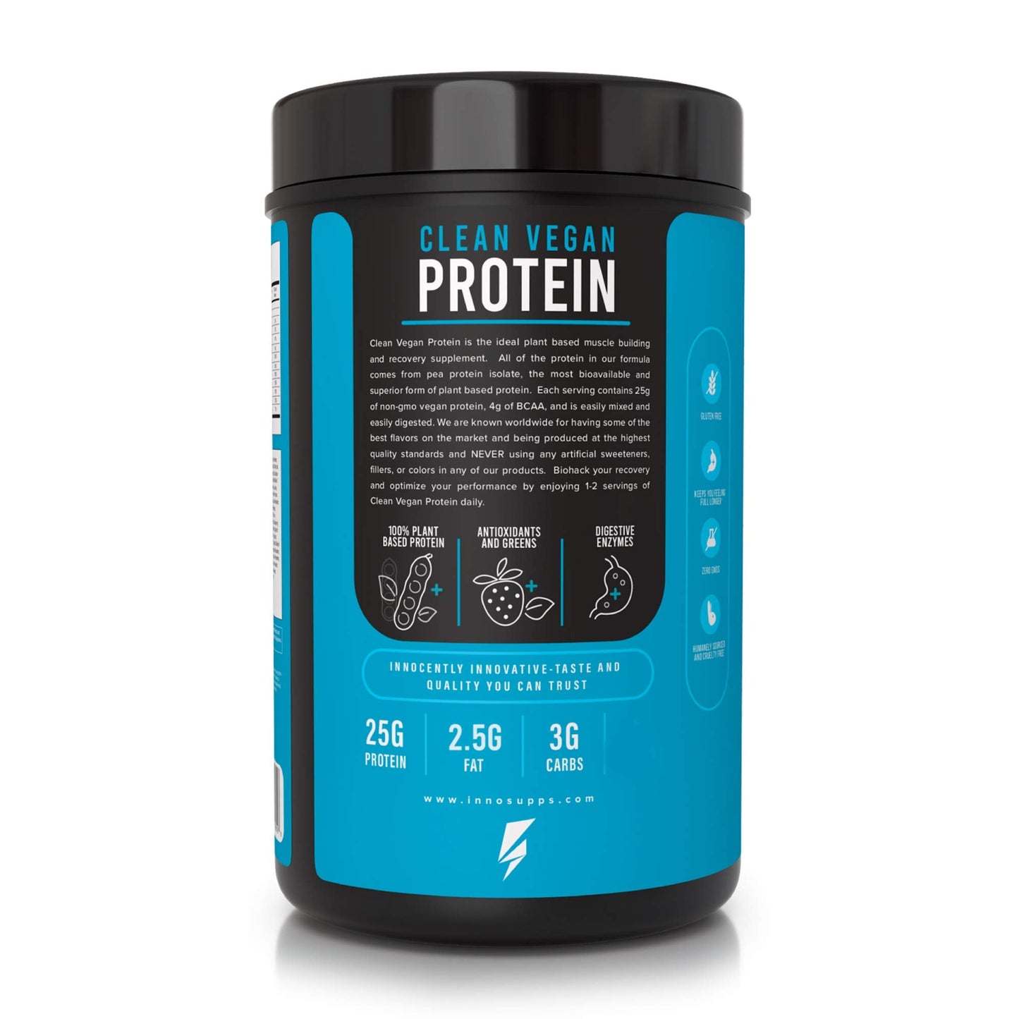 InnoSupps Clean Vegan Protein - Plant Based, Vegan, Natural, No Artificial Sweeteners InnoSuppsBuy Supplements Australia