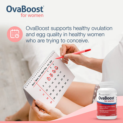 FertilAid for Women & Ovaboost Combo, Female Fertility Supplement & Natural Fertility Vitamin Fairhaven Health