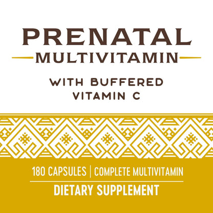Nature's Way Prenatal Multivitamin, with folate for Healthy Brain and Spinal Development Nature's Way