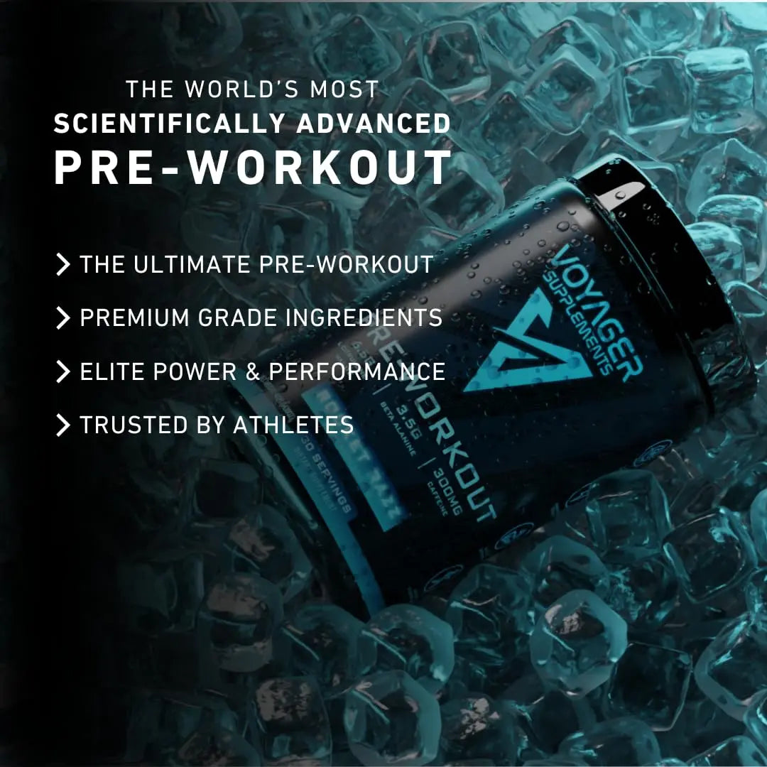 Voyager Supplements Pre-Workout Powder | Rocket Razz | Intense Pump | Maximized Voyager Supplements