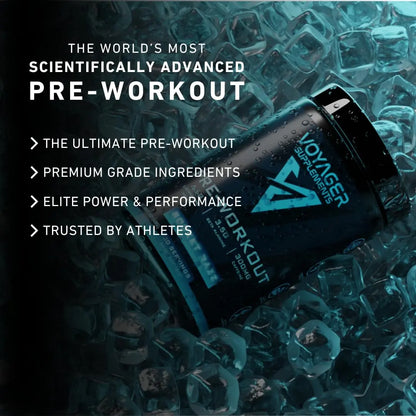 Voyager Supplements Pre-Workout Powder | Rocket Razz | Intense Pump | Maximized Voyager Supplements