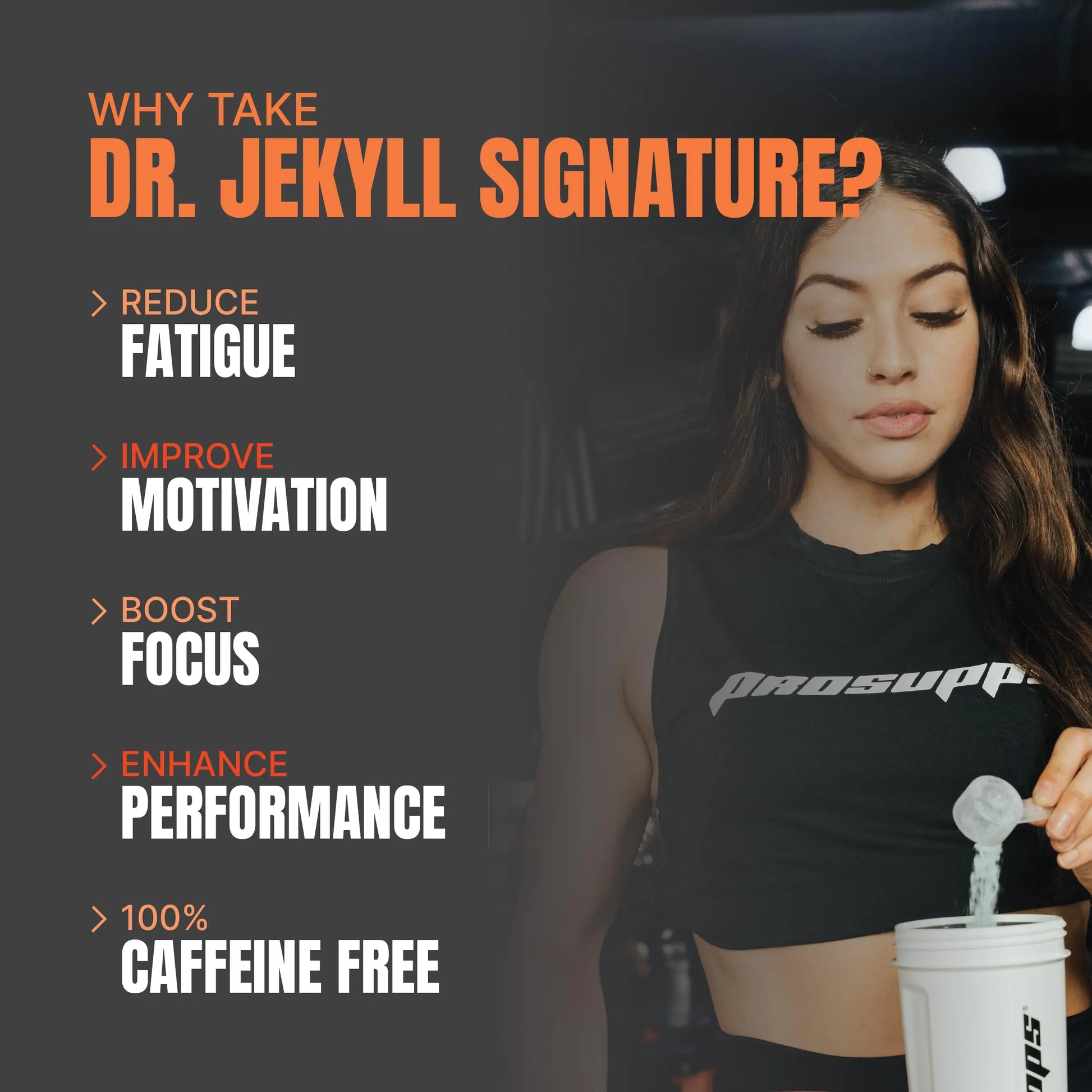 PROSUPPS Dr. Jekyll Signature Pre-Workout Powder, Stimulant & Caffeine Free, Intense PROSUPPS