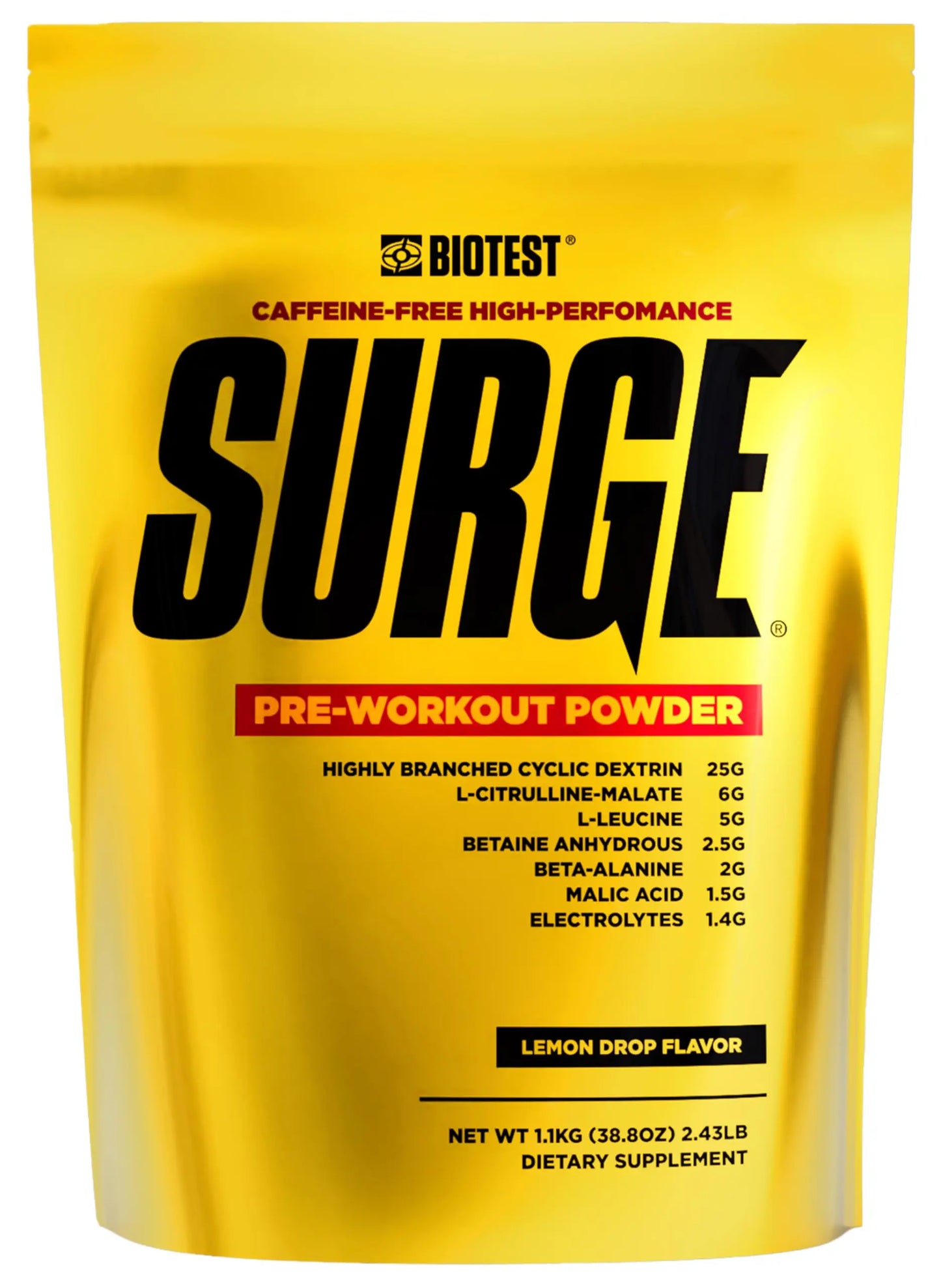 Biotest Surge Workout Nutrition - 25 g Highly Branched Cyclic Dextrin, 6.5 g Citrulline Biotest