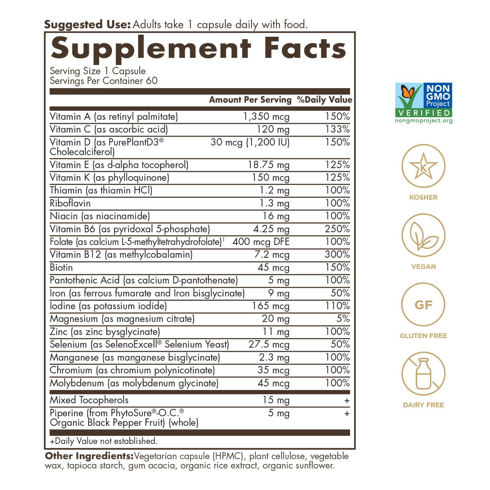 SOLGAR One a Day Women & Mens Bundle:Daily Women's Multi Whole Body Support, 60 Servings + Daily Men's Multivitamin Whole Body Support Supplement, 60 Servings SOLGARBuy Supplements Australia