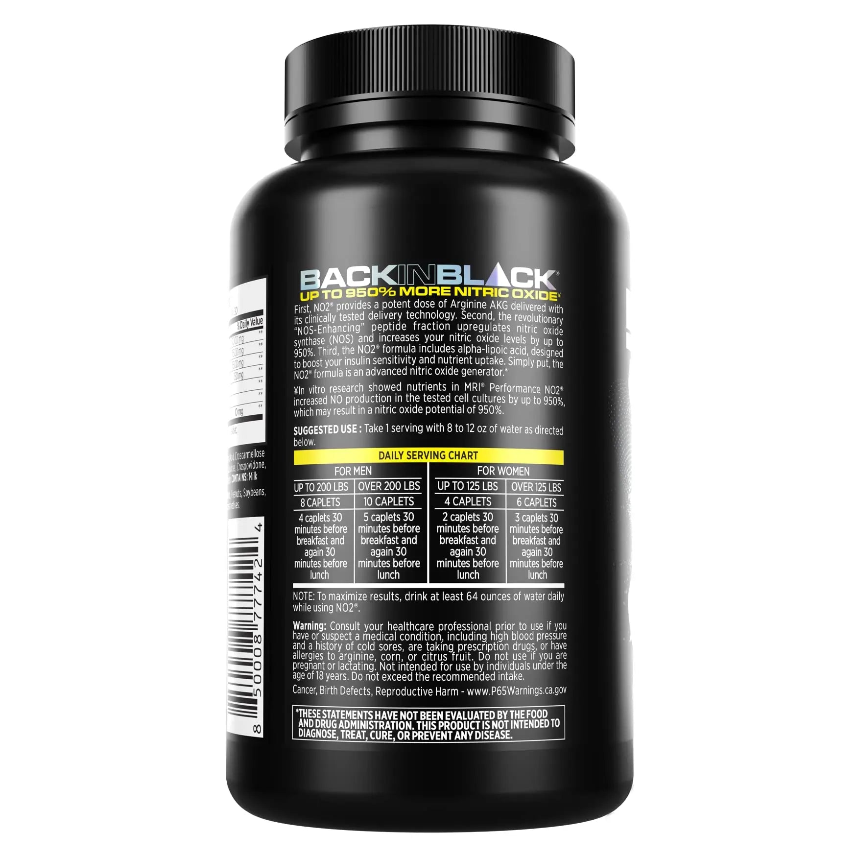 MRI Performance NO2 Nitric Oxide Original Formula All Day Perpetual Pump, Stim-Free MRI