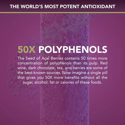 POWER SEEDAÇAÍ New Patented Nitric Oxide Supplement -Increase Blood Flow & Circulatio POWER SEEDAÇAÍ