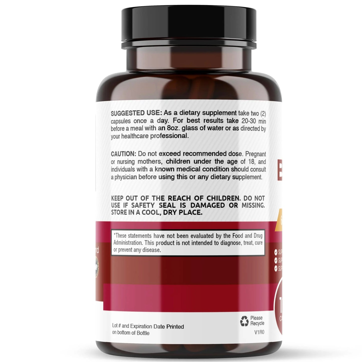 healblend Organic Nitric Oxide Beet Root Capsules 1300mg - Support Immune System healblend