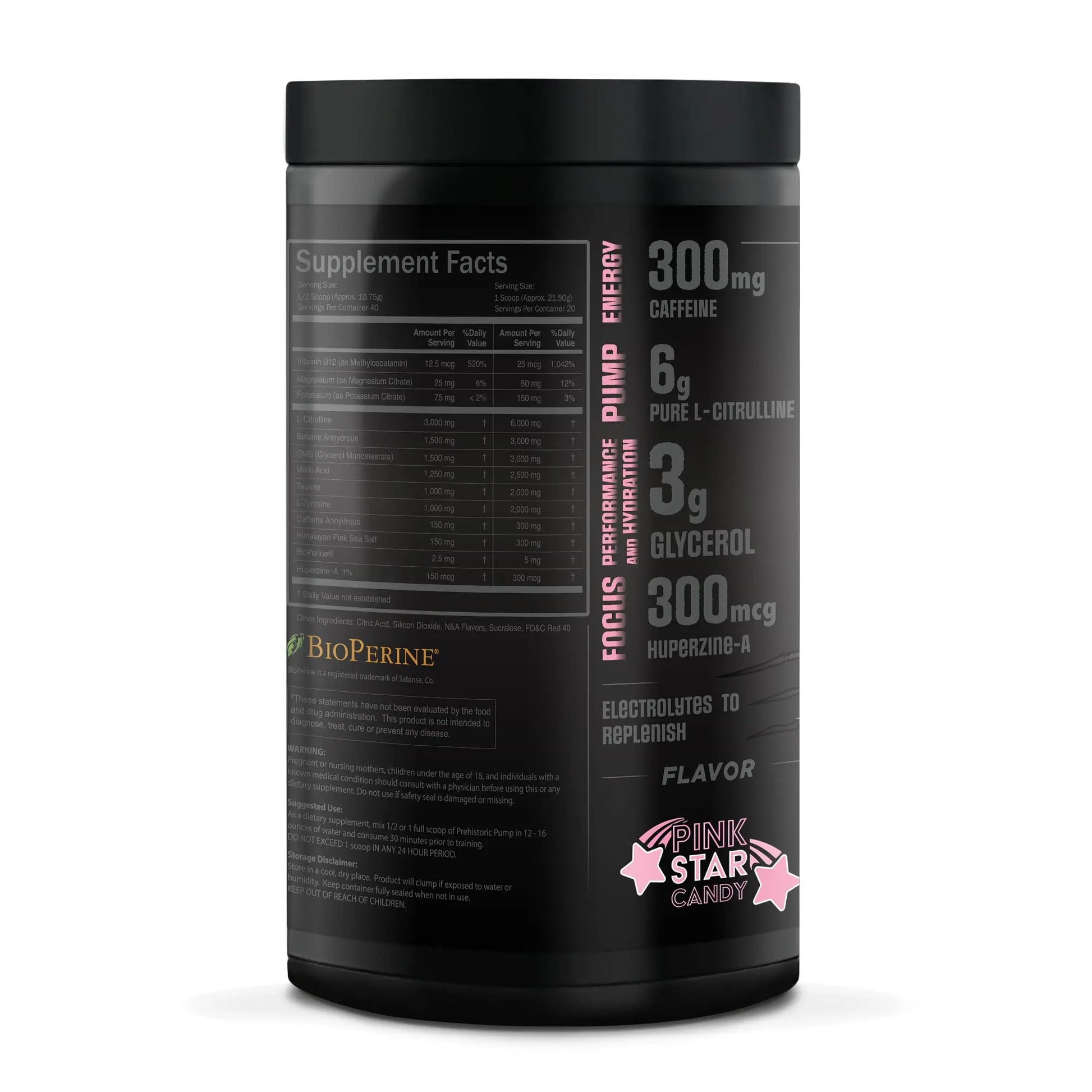Natty Labs Prehistoric Pump Pre Workout - Preworkout Energy Supplement · 300mg Caffeine Natty Labs