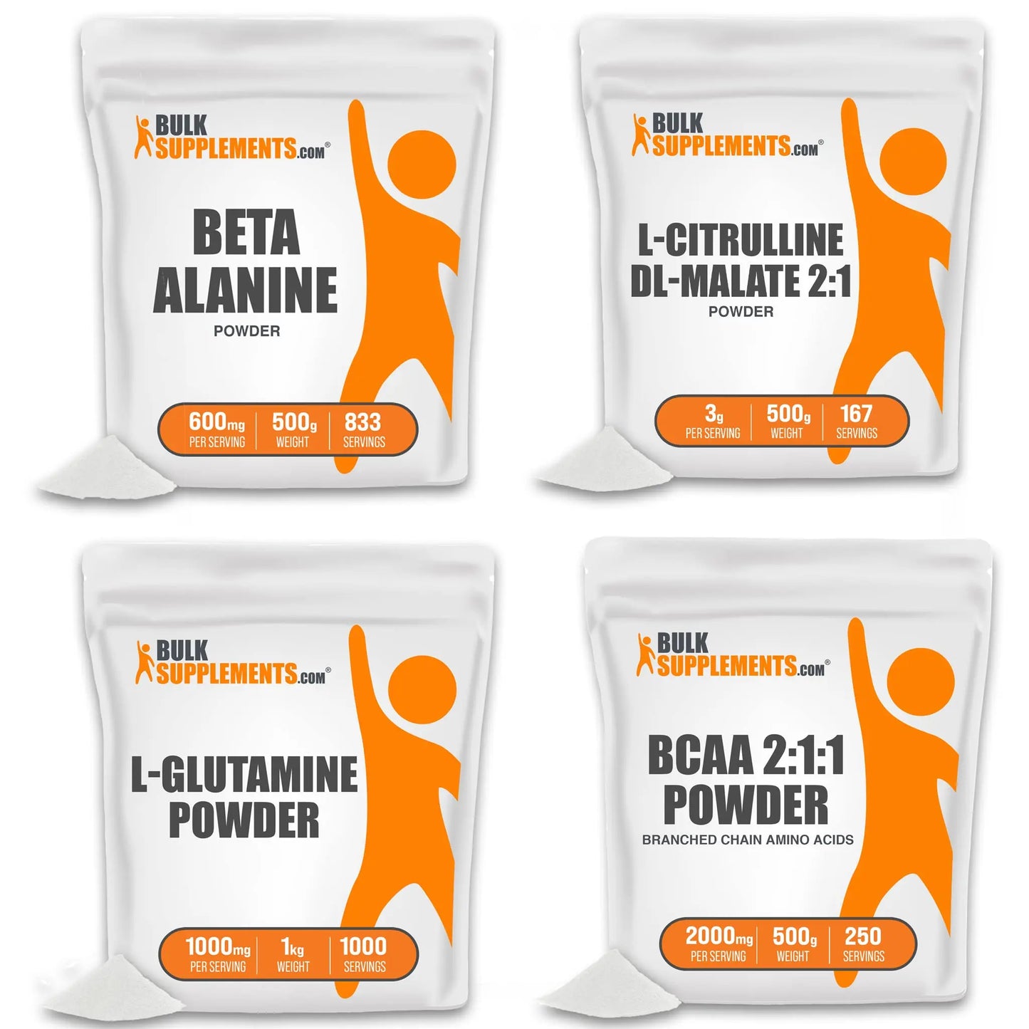 BULKSUPPLEMENTS.COM Beta Alanine Powder (500g), with L-Citrulline Malate 2:1 Powder BULKSUPPLEMENTS.COM