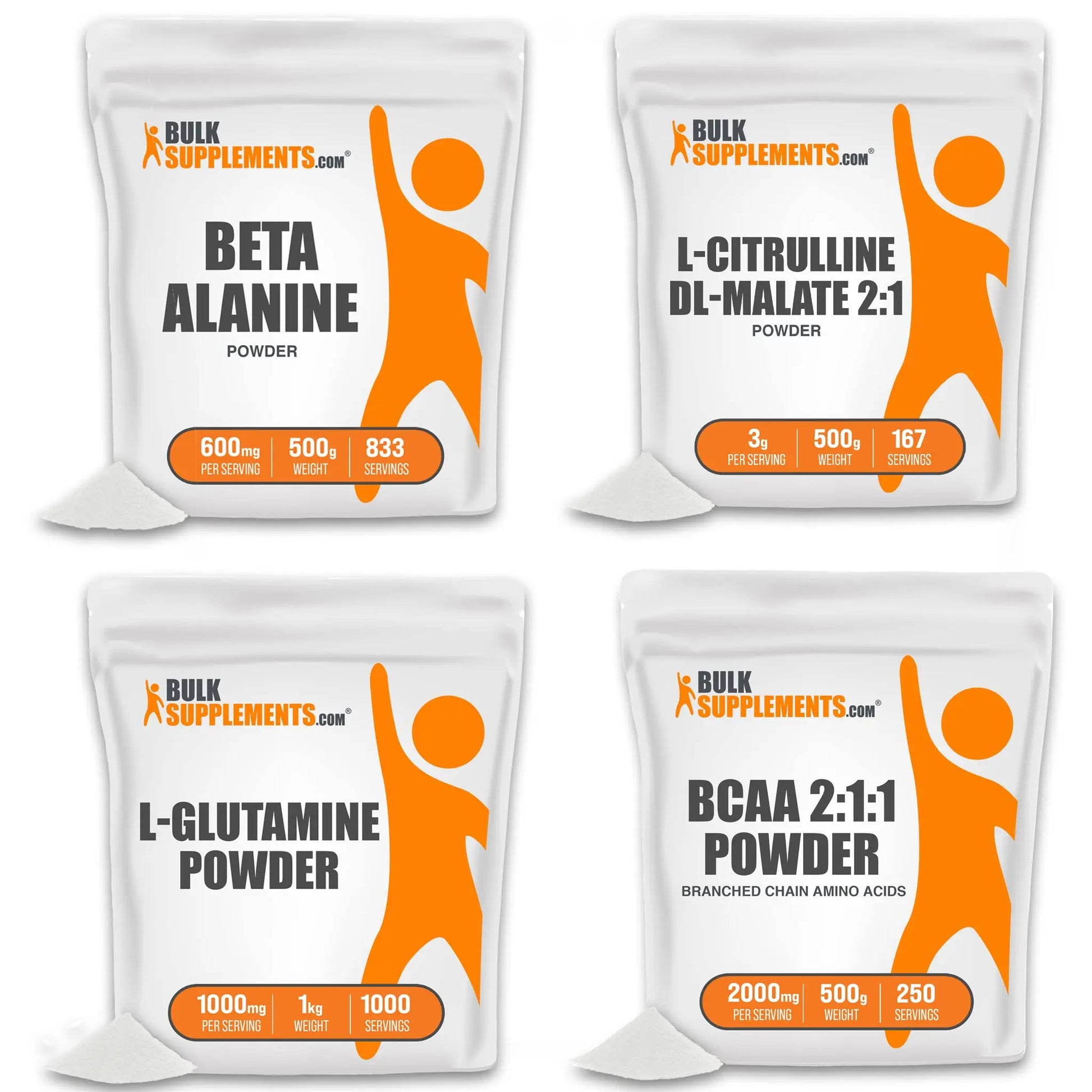 BULKSUPPLEMENTS.COM Beta Alanine Powder (500g), with L-Citrulline Malate 2:1 Powder BULKSUPPLEMENTS.COM