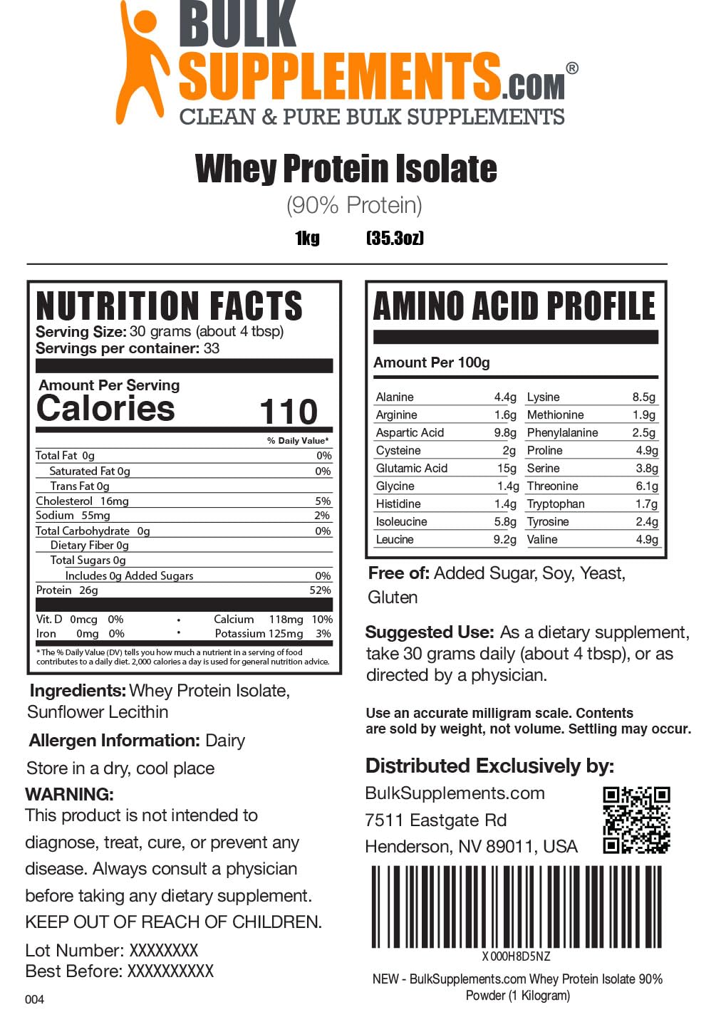 BulkSupplements.com Whey Protein Isolate Powder - Protein Supplement - Protein Powder BULKSUPPLEMENTS.COMBuy Supplements Australia