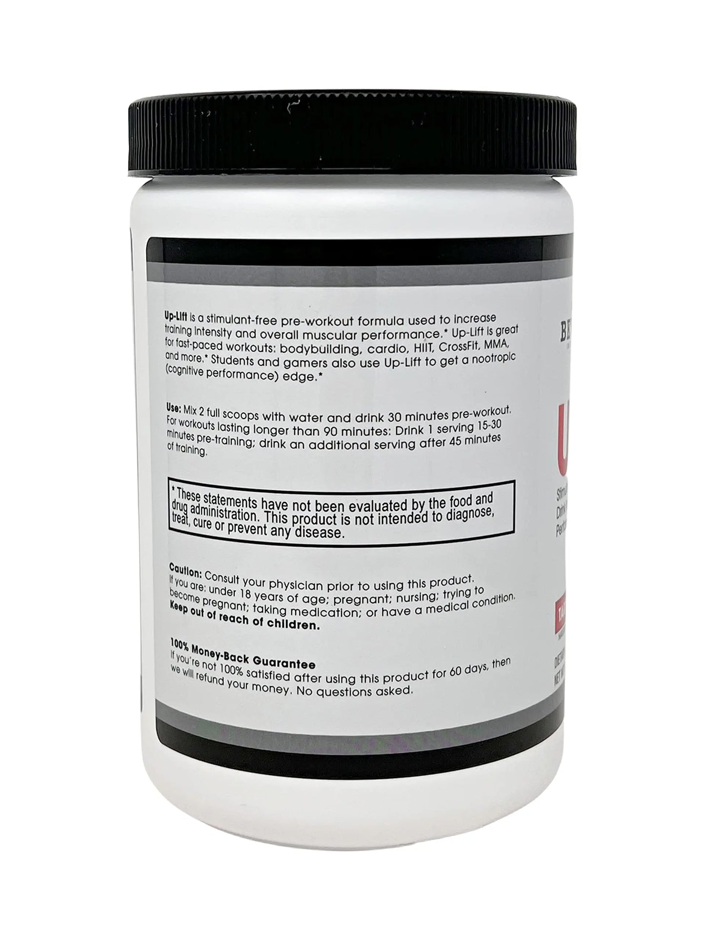 Beverly International Up-Lift Stimulant Free 330 grams. Workout Energy Drink Mix w/Nitric Beverly International