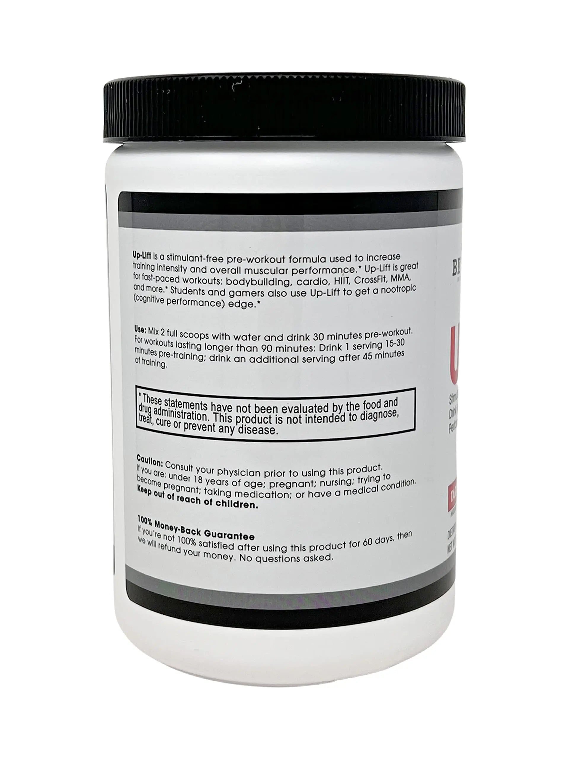 Beverly International Up-Lift Stimulant Free 330 grams. Workout Energy Drink Mix w/Nitric Beverly International