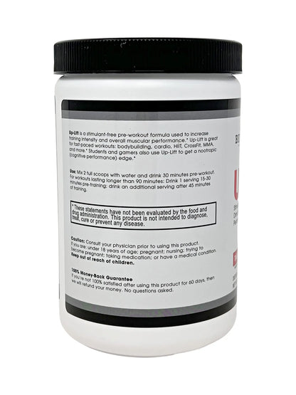 Beverly International Up-Lift Stimulant Free 330 grams. Workout Energy Drink Mix w/Nitric Beverly International