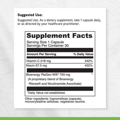 DAVINCI Labs NAD+ Activate - NAD Supplement with Vitamin C & Niacin - Helps Support Brain Health, Cellular Energy & More* - Vegetarian, Gluten-Free & Soy-Free - 30 Capsules DAVINCIBuy Supplements Australia