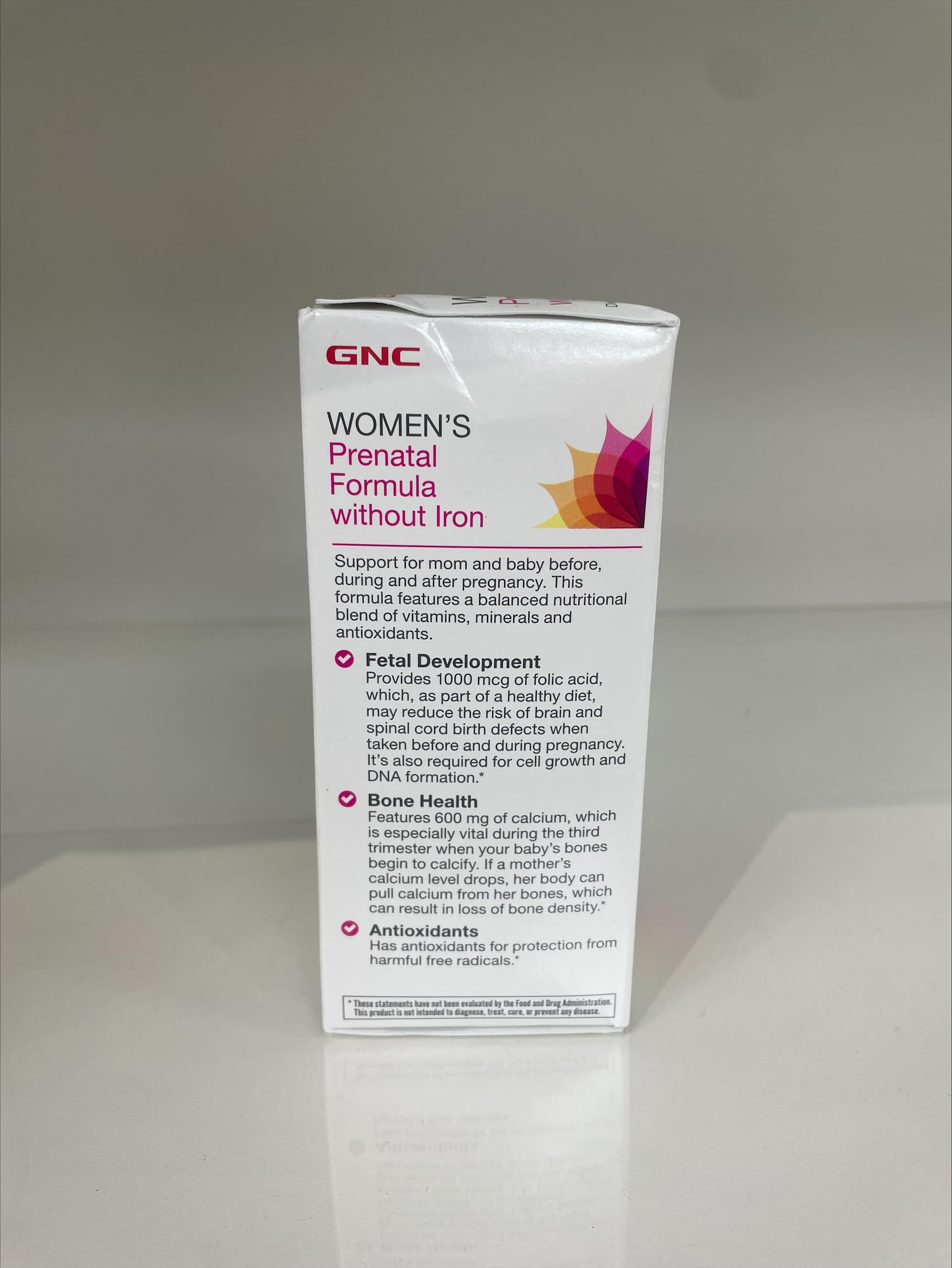 GNC Women's Prenatal Multivitamin Formula Without Iron GNC