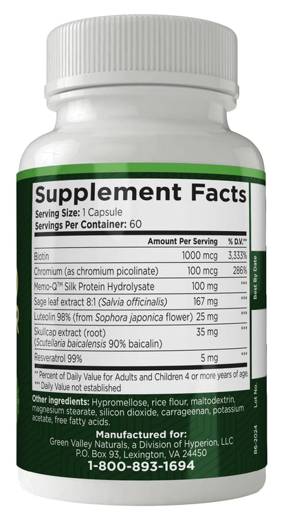 GREEN VALLEY NATURALS - Advanced Brain Power - Supports Healthy, Normal Brain Function, Focus and Concentration, clinically formulated to Support Healthy Brain Clarity. (1 Bottle, 60, Count) GREEN VALLEY NATURALS buy supplements Au