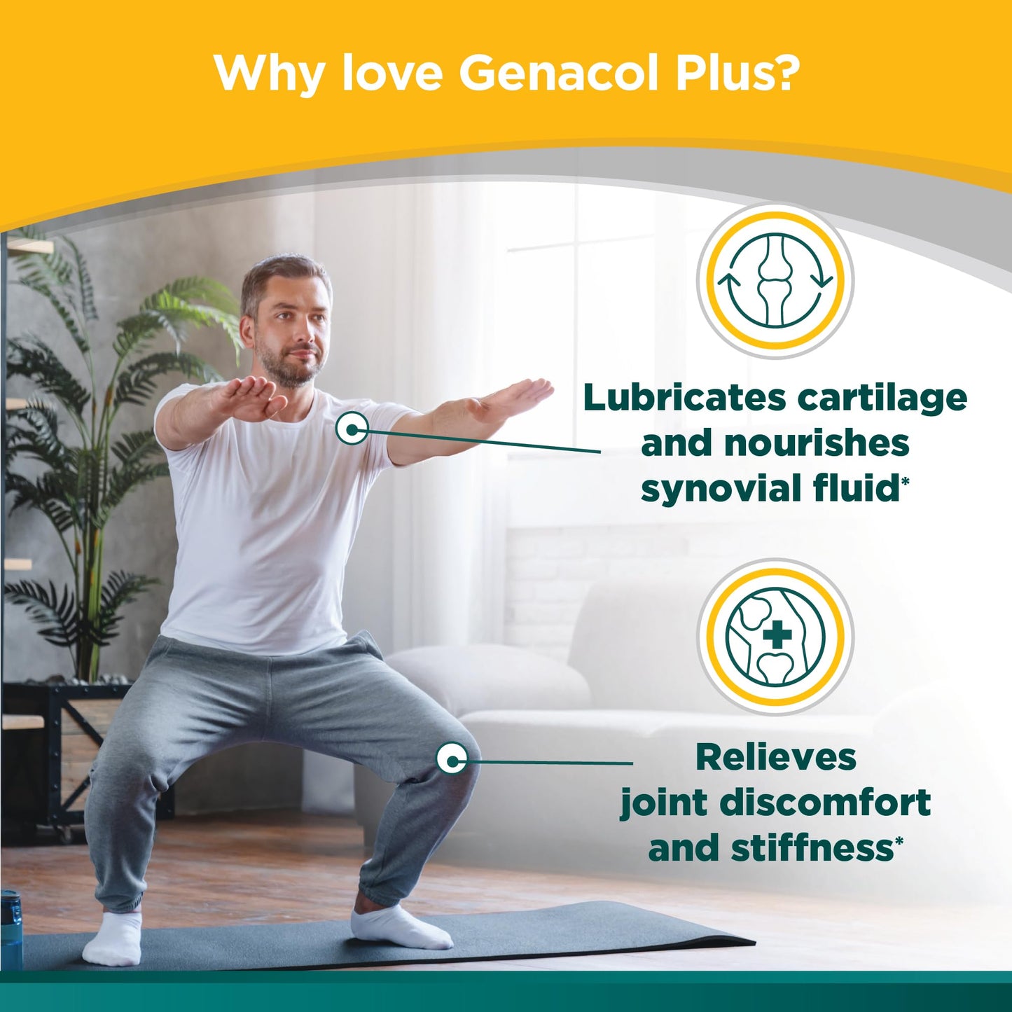 Genacol Plus – Glucosamine and Collagen Joint Supplement, Lubricates, Protects and Maintains Heathy Joints, Relieves Joint Discomfort Plus, 180 Capsules (60-Day Supply) GenacolBuy Supplements Australia