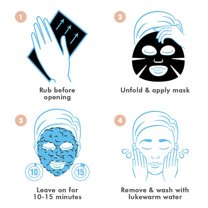 Ebanel Bundle of Charcoal Peel Off Face Mask, and 10-Pack Carbonated Bubble Clay Mask Ebanel buy supplements Au