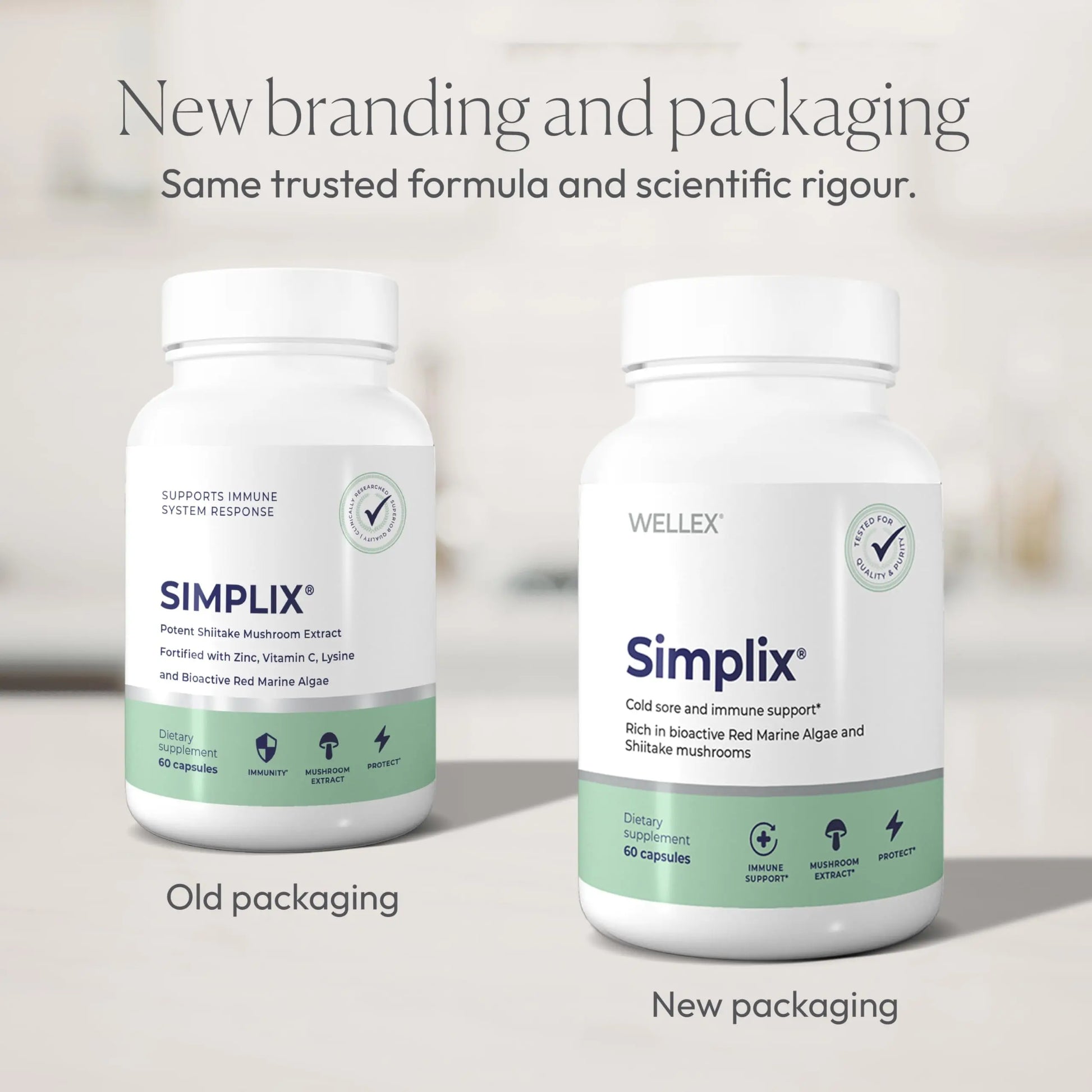 Simplix | Natural Supplement to Strengthen The Immune System | Respond to Outbreaks | Source of Highly Researched Mushroom & Seaweed Polysaccharides 60 Veggie Capsules (3 Pack) (180 Count) Papillex buy supplements Au