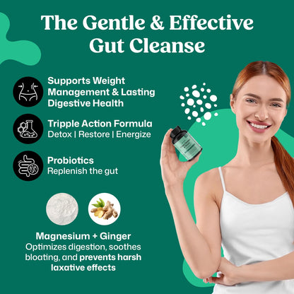 ColonBroom 15 Day Colon Cleanse & Detox Cleanse for Weight Management with Probiotics & Magnesium | Reduce Bloating & Boost Metabolism & Digestion - Effective Gut Cleanser Detox (2 Bottles) ColonBroomBuy Supplements Australia