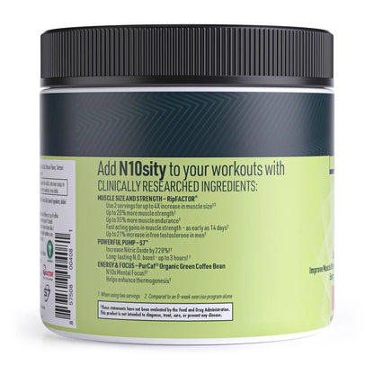 CLEAN MACHINE N10s - Plant Based Vegan Preworkout Powder - 3 Clinically Tested CLEAN MACHINE