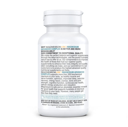 Kappa Nutrition Magnesium 4-in-1, 280mg Elemental Magnesium (Bisglycinate, Malate) + Zinc & Vitamin D3, Brain, Sleep, Energy, Muscle, Immune Support, 120 Vegan Capsules. KAPPA NUTRITION buy supplements Au