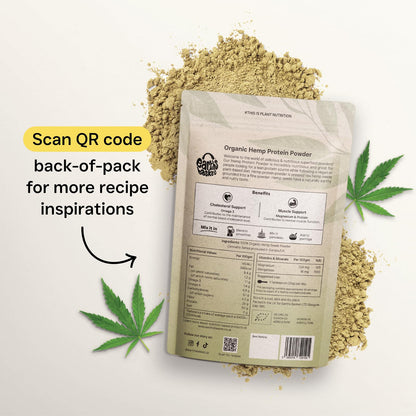 Earths Basket Organic Hemp Protein Powder,280g Natural, Unflavoured, Vegan, Gluten Free EARTHS BASKET