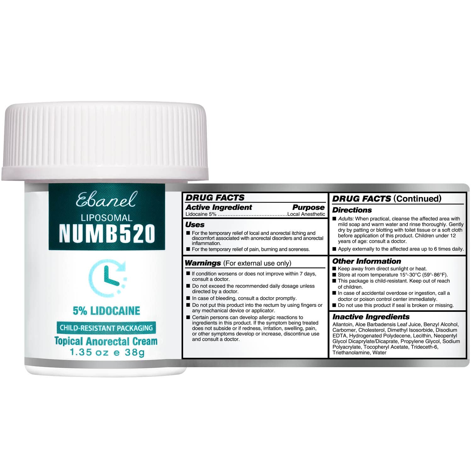 Ebanel Bundle of Fungus Treatment 1 Oz, and Lidocaine Numbing Cream Ebanel buy supplements Au