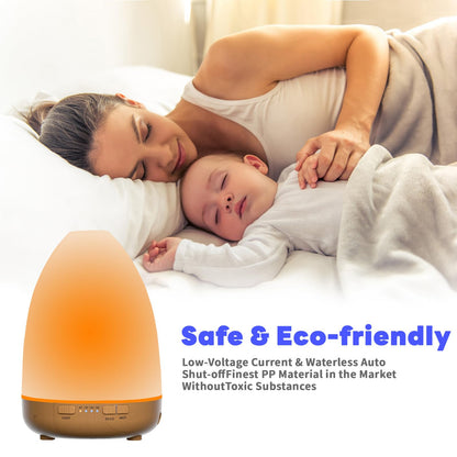 200ml Essential Oil Diffuser, Aromatherapy Diffuser,Enhanced Essential Oil Diffuser, Cool Mist Humidifier Lovegerger