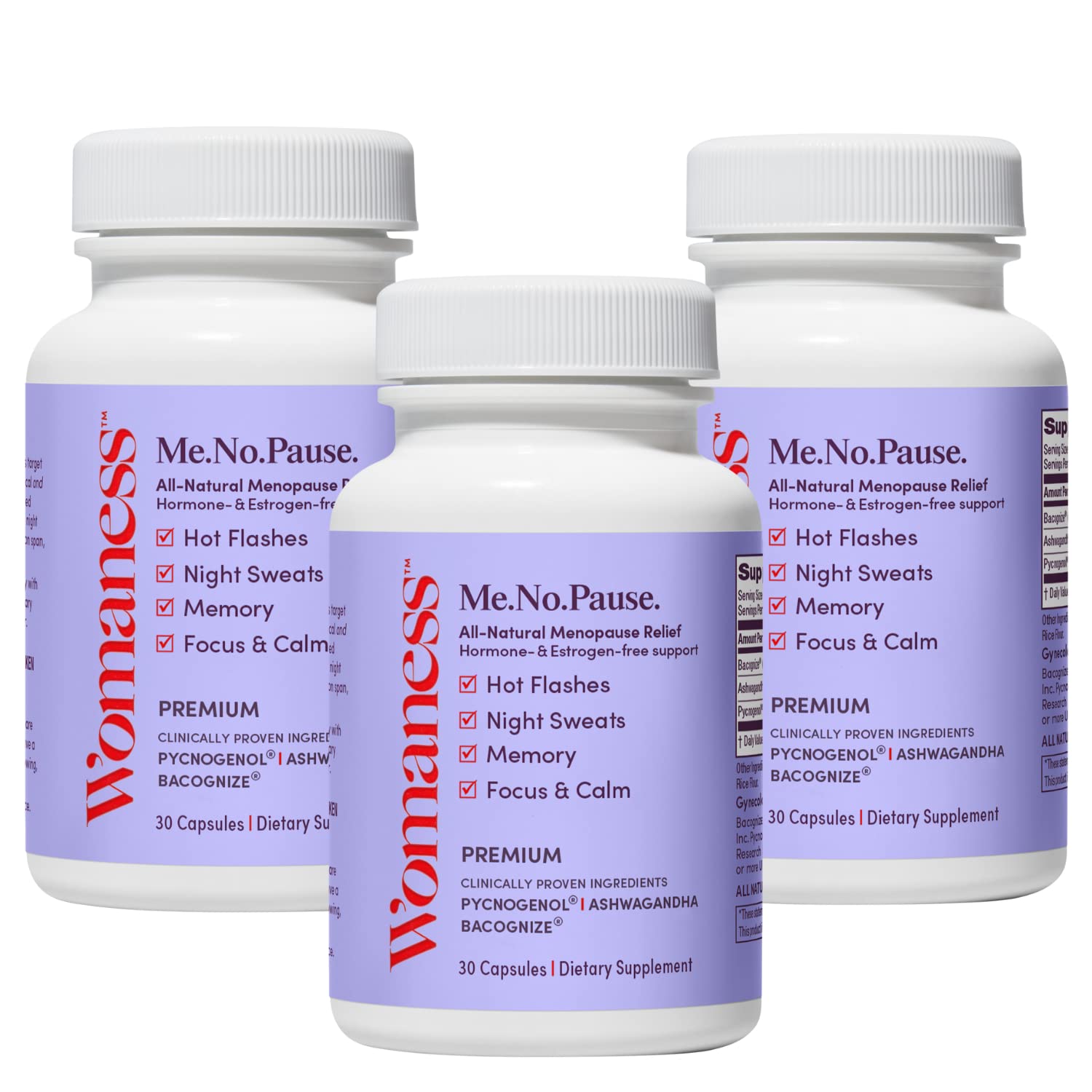 Womaness Menopause Supplements for Women - Menopause Relief for Hot Flashes & Night Sweats Womaness