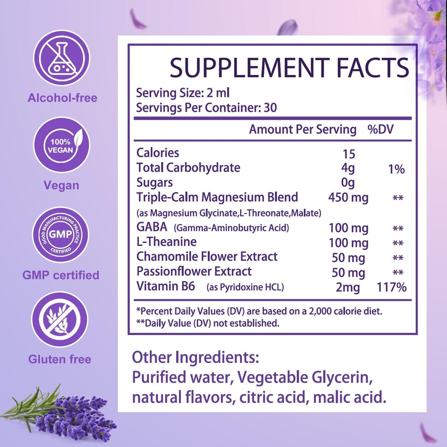 Magnesium Glycinate Liquid Drops for Women & Men, Triple Calm Magnesium Complex Supplement with L-Threonate, Malate, L-Theanine for Kids Adults Calm, Sleep & Mood, Sugar-Free, Natural Flavor, 2 fl oz loiomayBuy Supplements Australia