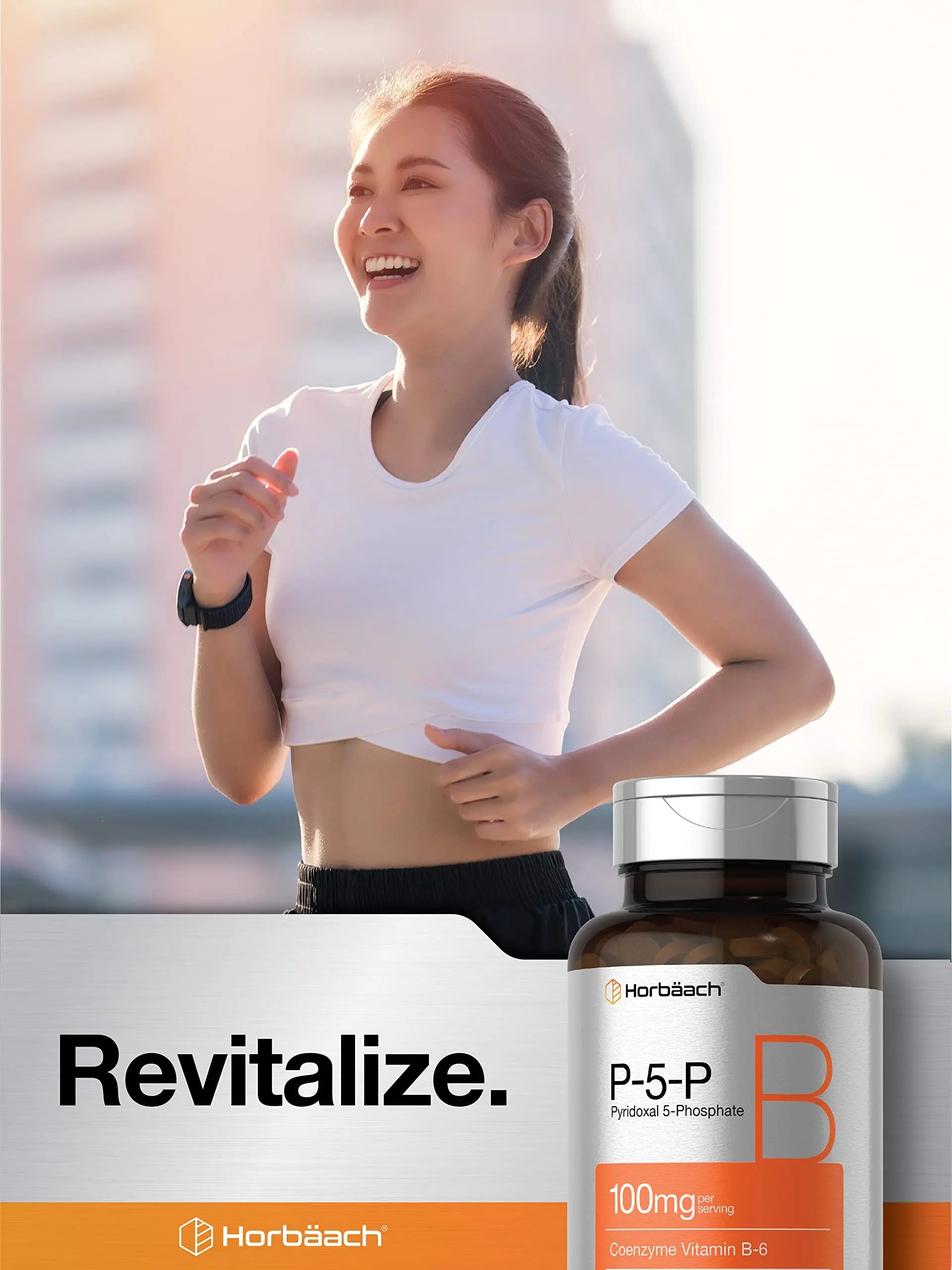 P-5-P Activated Vitamin B6 100mg | 120 Tablets | Vegetarian Supplement, Non-GMO Horbäach