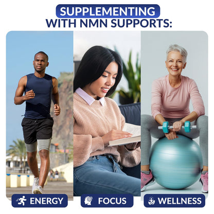 NMN Supplement 600 mg/Capsule Once Daily | 99% Pure Beta Nicotinamide Mononucleotide | Potent NAD⁺ Precursor | Supports Cellular Energy & Metabolism | Vegan, Non-GMO, Third-Party Tested & Gluten-Free AUTHENTABuy Supplements Australia