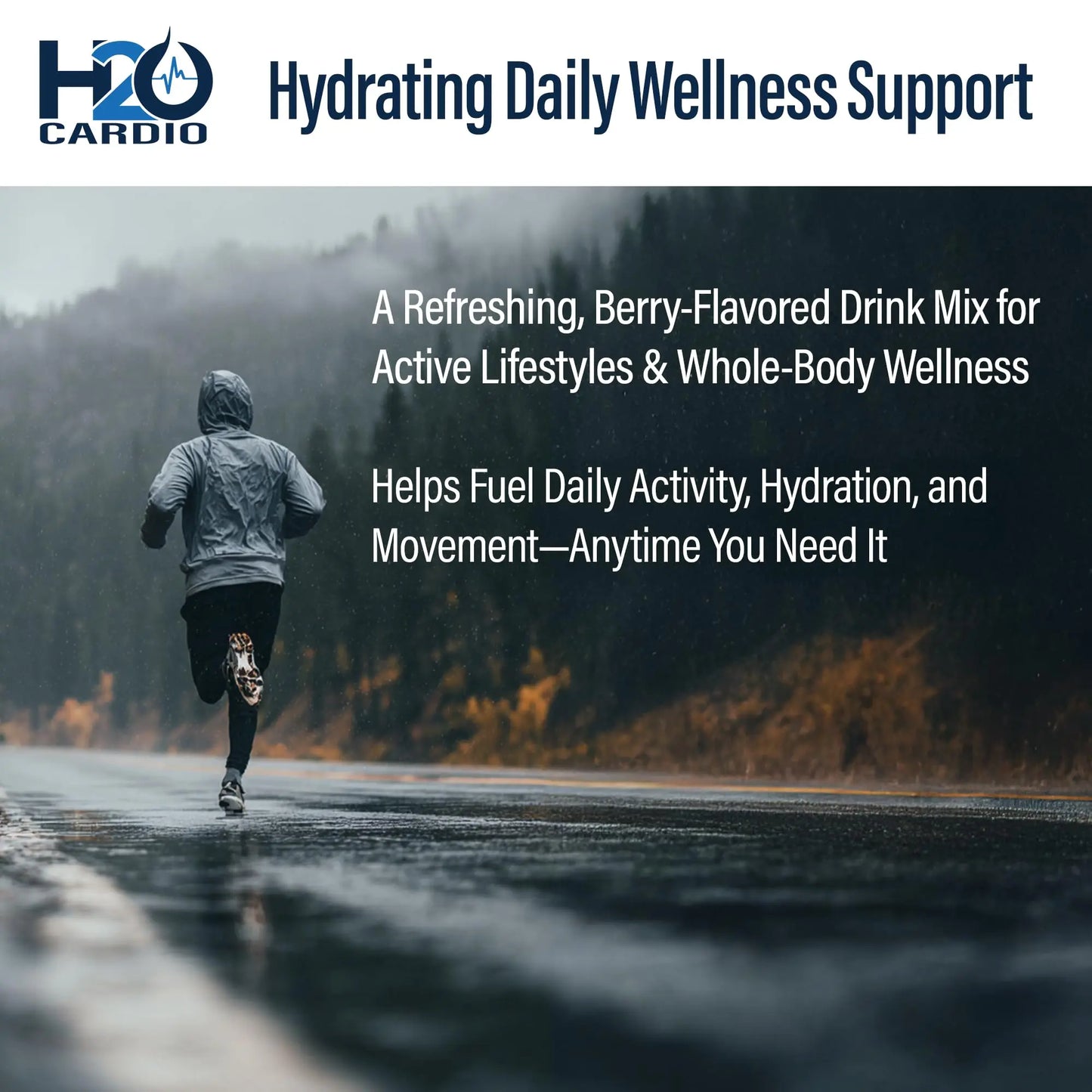H2O Cardio | Nitric Oxide Supplement Drink | Wellness & Hydration Support | Arginine & Citrulline Powder | Berry Flavored Drink Mix for Daily Activity | Net Wt. 3.35 Ounces H2O CARDIO buy supplements Au