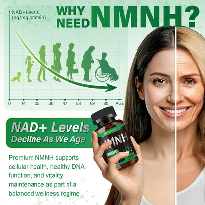 SUPRANOURISH Pure NMNH Supplement 120 Capsules - 800mg High-Purity NMNH Supplements, NAD Supplement for Boost NAD+ for Anti-Aging & Cellular Energy SUPRANOURISHBuy Supplements Australia
