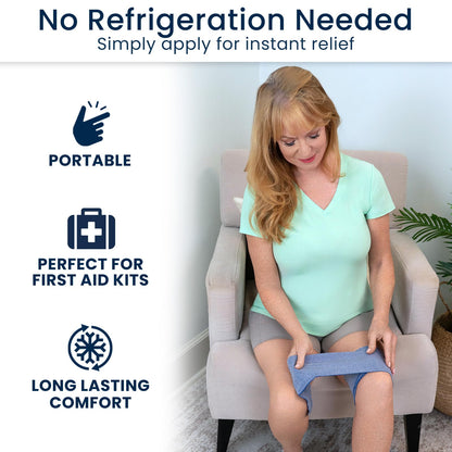 Dr Pat's Ice Tape - Cooling Bandage Wrap Athletic Tape - Compression Instant Cold Compress Wrap with Menthol - Elastic, Athletic for Sore Muscles, Pain Relief Now, Swelling, Recovery, Sports Dr. Pat's buy supplements Au